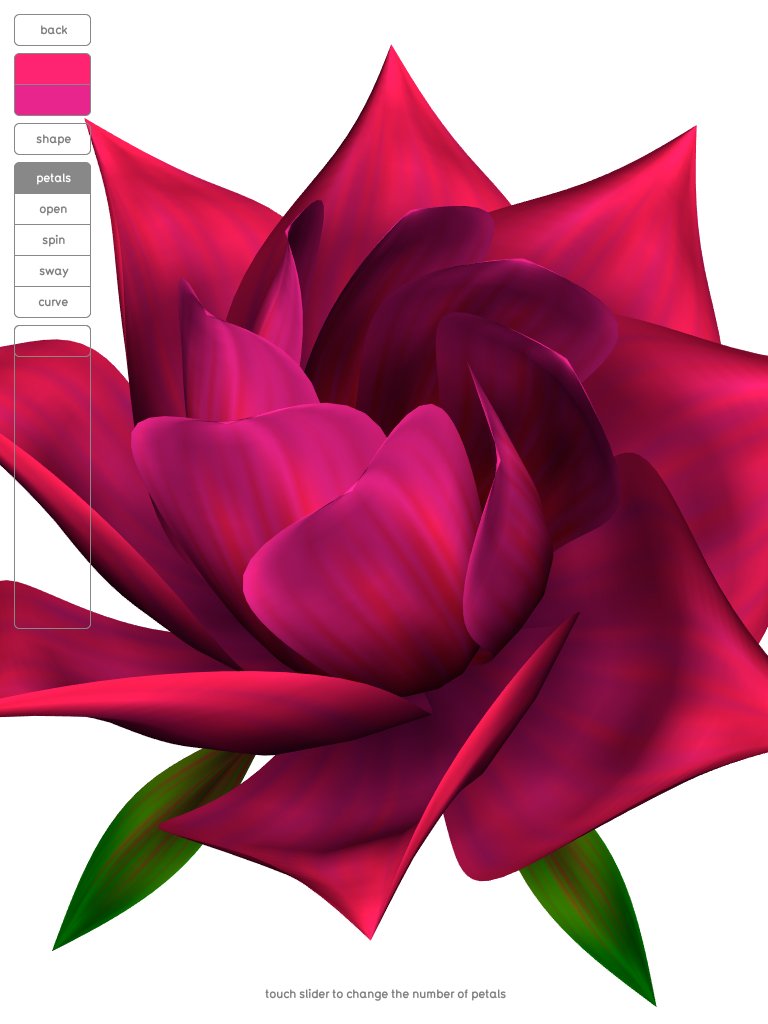 HelloFlower, shaping a rose