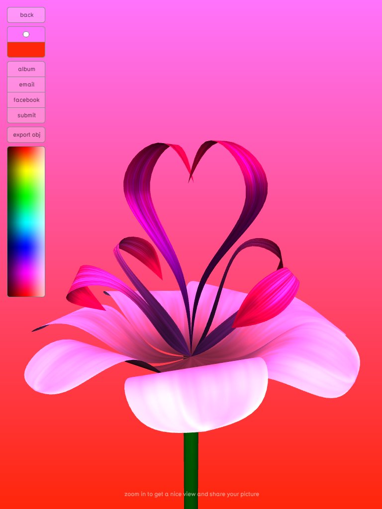 HelloFlower, sharing a finished flower