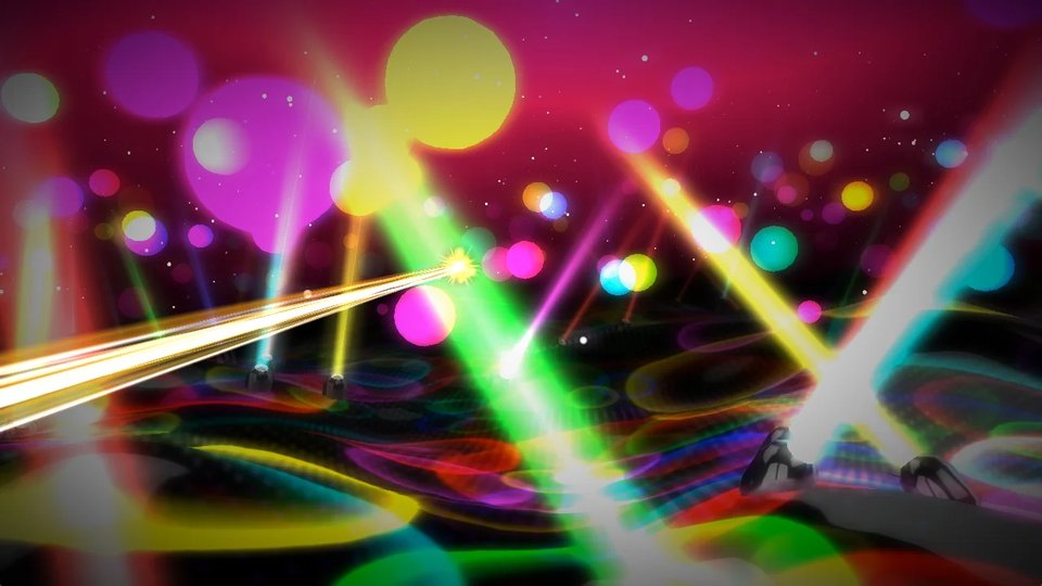 Lights, beams and bokeh